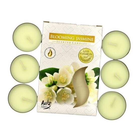 Duftkerzen - Jasminblüte Duft - 6er Pack Teelichter | goopri