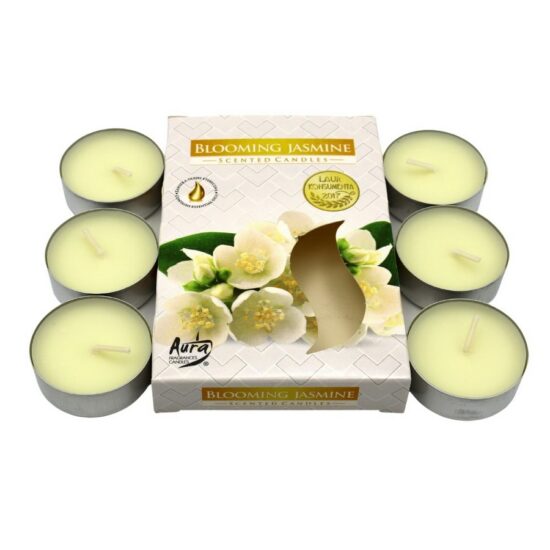 Duftkerzen - Jasminblüte Duft - 6er Pack Teelichter | goopri
