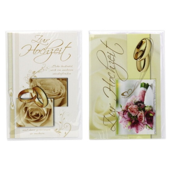 Hochzeitskarten Rosenmotive - teilweise mit Gratulationstexte goopri
