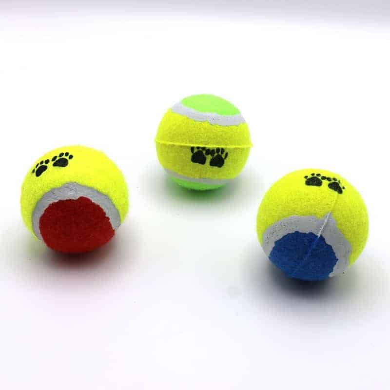 24 x Tennisbälle 6cm.3 Sorten Hundespielzeug wie Kausnack Pansen Rinderkopfhaut. 